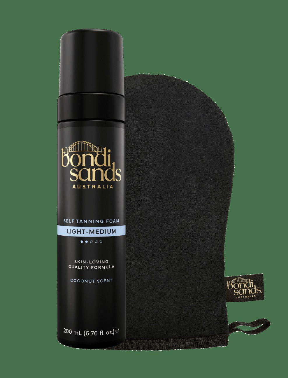 Light-Medium Self Tanning Foam & Application Mitt Bundle