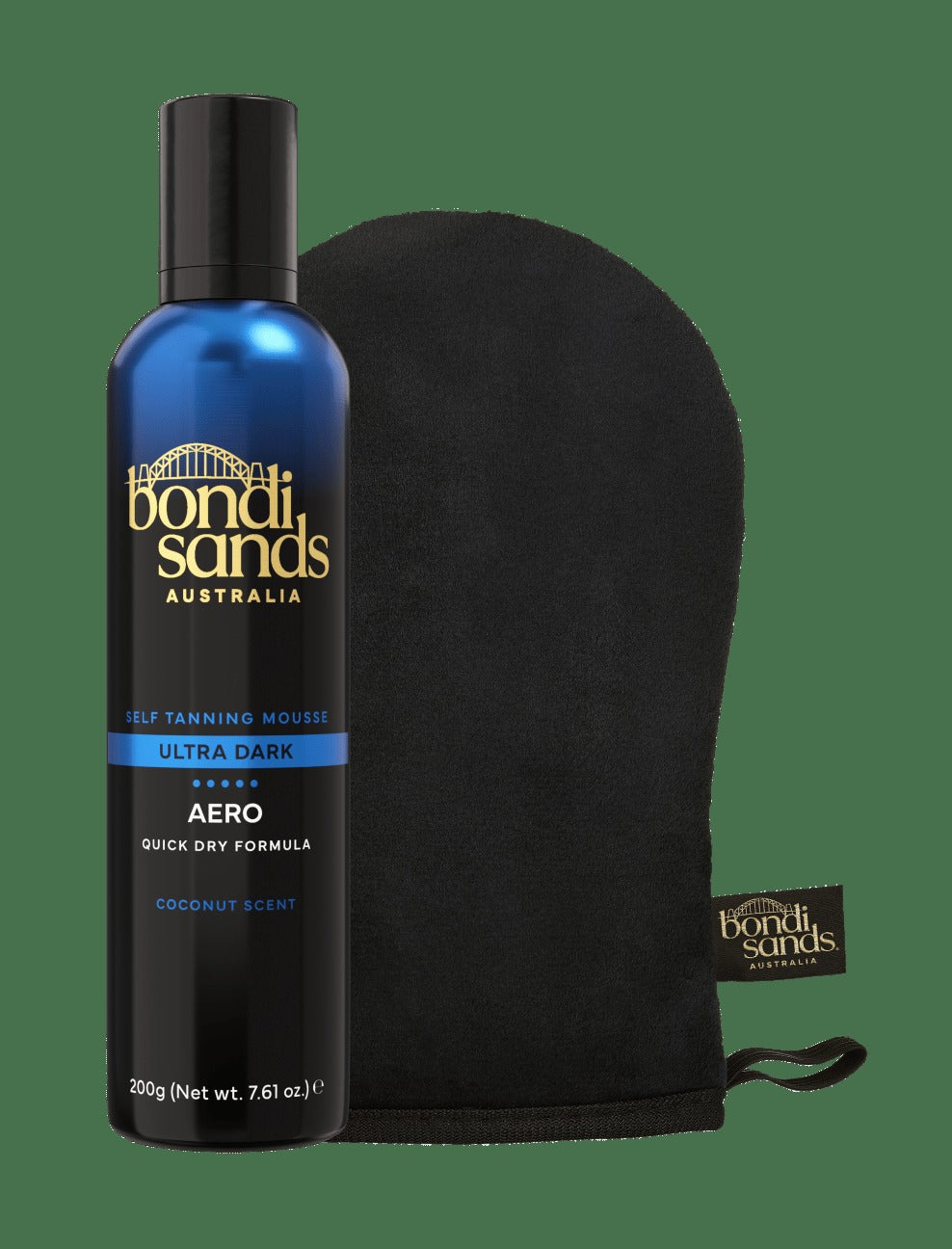 Aero Ultra Dark Self Tanning Foam & Application Mitt Bundle