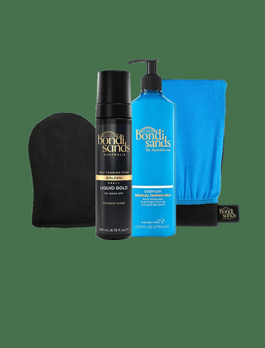 Liquid Gold Self Tanning Routine Bundle