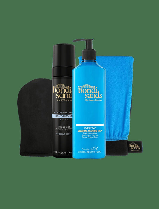 Light-Medium Self Tanning Routine Bundle