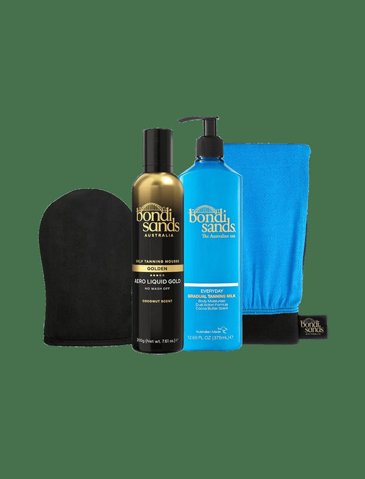 Aero Liquid Gold Self Tanning Routine Bundle